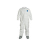 White Tyvek TY Coverall w/ Attached Tyvek FC Friction Coated Boots Size. XXXXXL