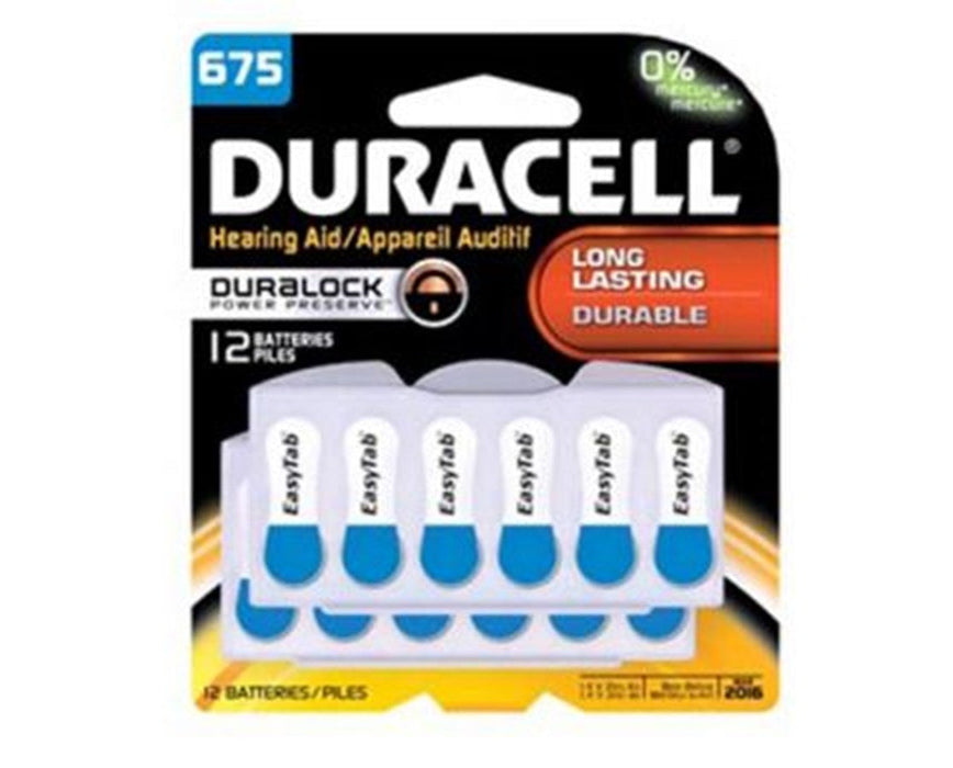 1.4V EasyTab 675 Hearing Aid Battery Packs - 288 Batteries - 12/Pack