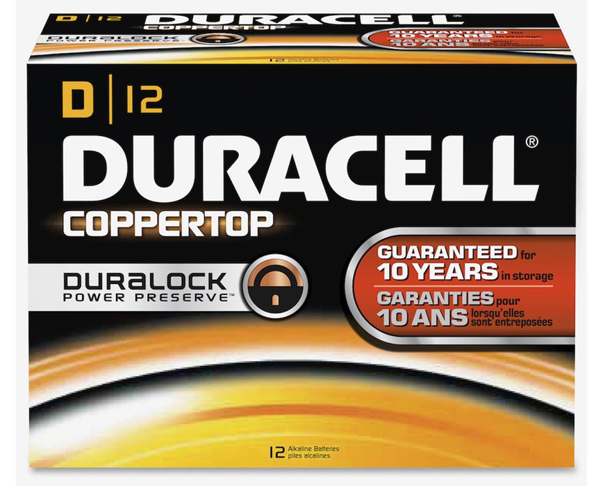 D Size Coppertop Alkaline Battery Packs - 4/Pack