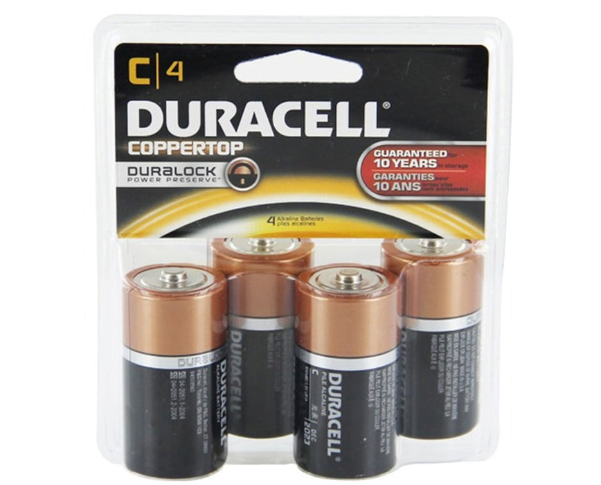 C Size Coppertop Alkaline Battery Packs