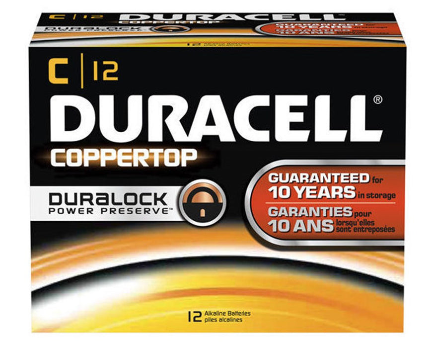 C Size Coppertop Alkaline Battery Packs - 72 Batteries - 4/Pack