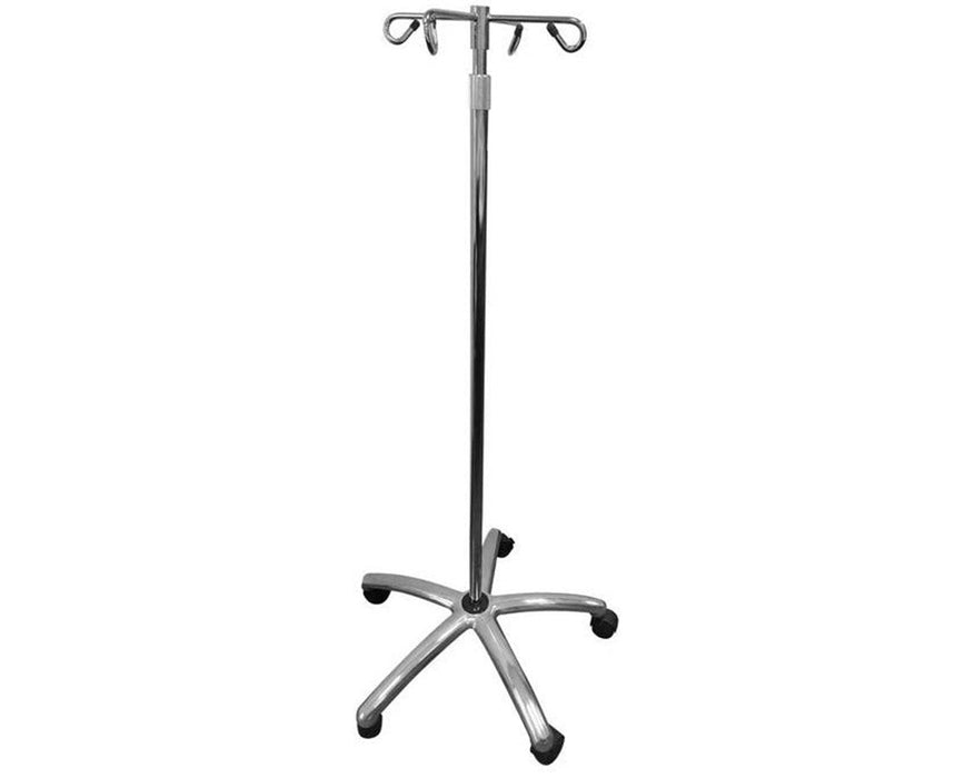 Deluxe 5-Leg IV Pole w/ 2 Hooks