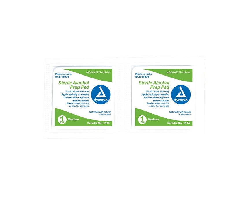 Sterile Alcohol Prep Pads, Medium (2000/cs)