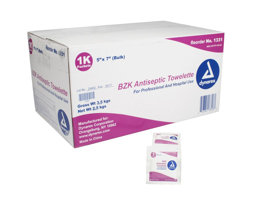 BZK Antiseptic Towelettes (1000/cs)