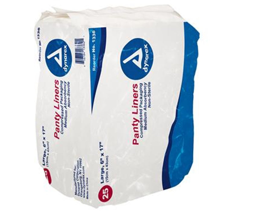 Pant Liners with Adhesive Tab 6" X 17" (18 grams)