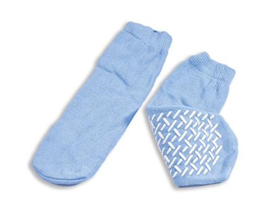 Slipper Socks Large Sky Blue (48/case)