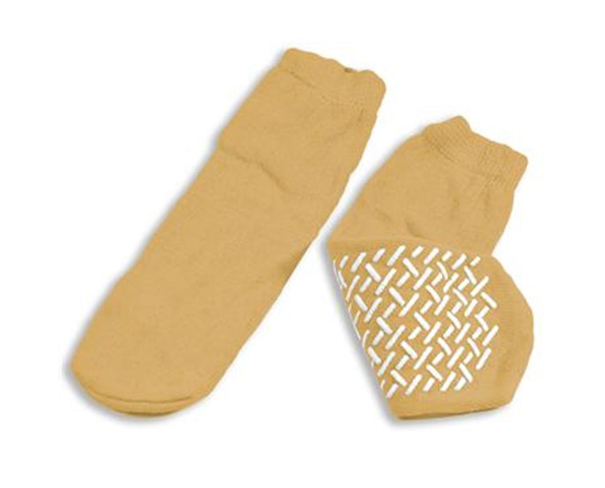 Slipper Socks XLarge Beige (48/case)