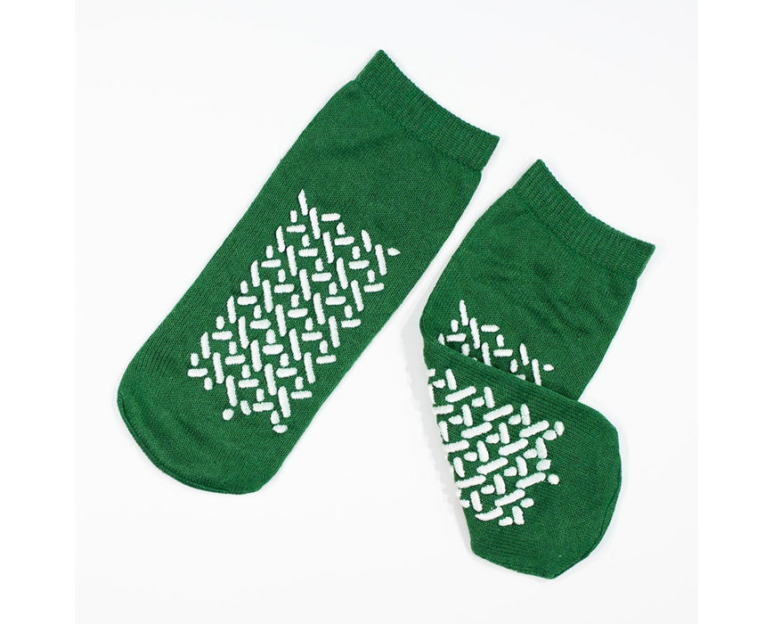 Double Sided Slipper Socks - Medium, Green