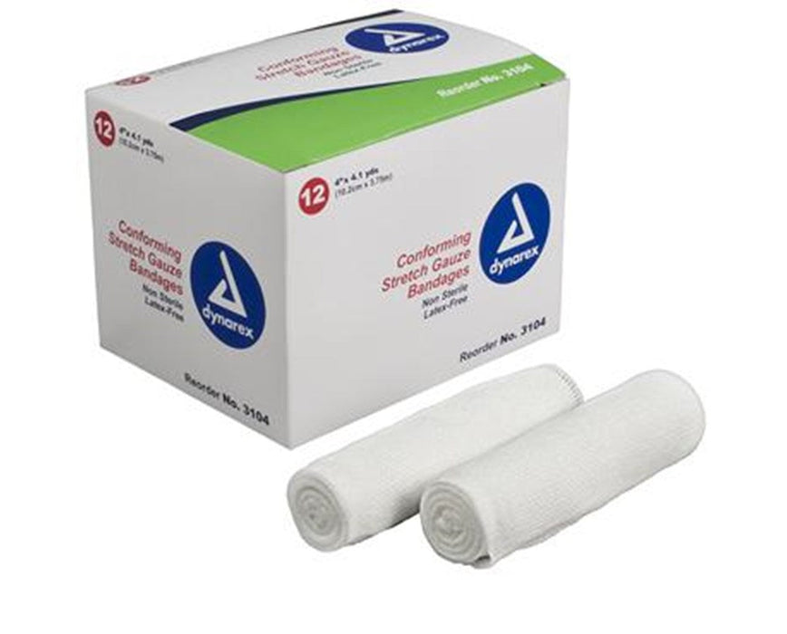 Stretch Gauze Bandage Roll N/S 4"