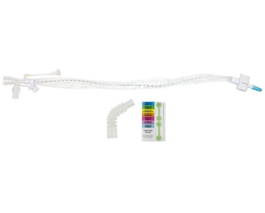 Resp-O2 Endotracheal Closed Suction Catheter w/ Double Swivel Elbow Piece - 20/Cs