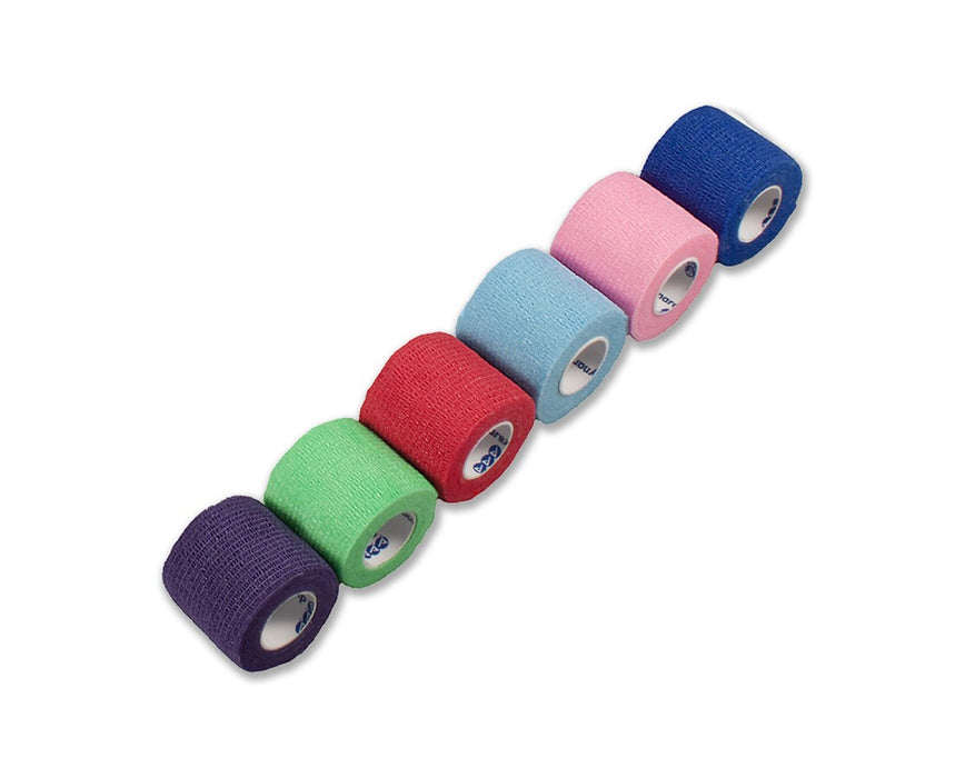 Sensi Wrap, Self Adherent, Latex Free Bandage Roll - 2" W, 36 per Case, 6 Colors, 6 Rolls per Color