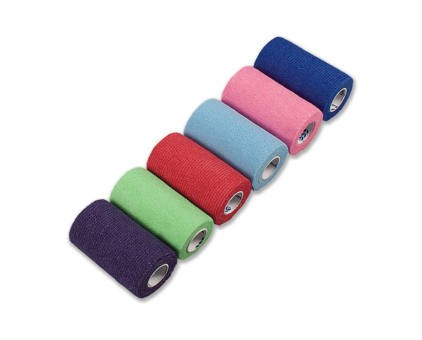 Sensi Wrap, Self Adherent, Latex Free Bandage Roll - 4" W, 18 per Case, 6 Colors, 3 Rolls per Color