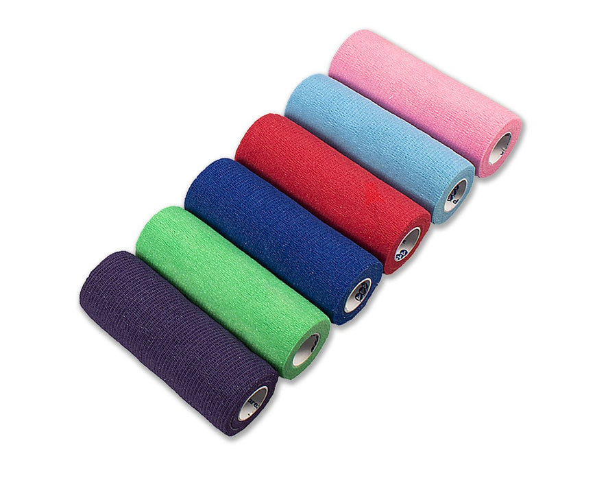 Sensi Wrap, Self Adherent, Latex Free Bandage Roll - 6" W, 12 per Case, 6 Colors, 2 Rolls per Color
