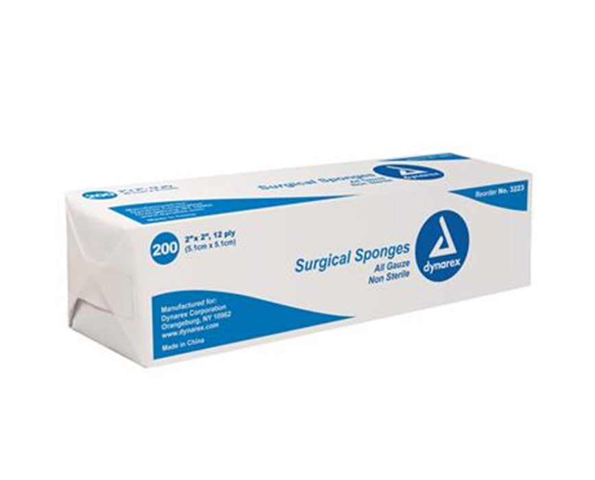 Gauze Sponge, Non-Sterile 2x2, 12 Ply