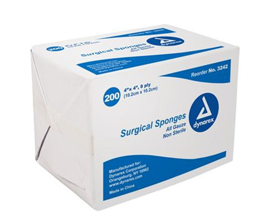 Gauze Sponge, Non-Sterile 4x4, 8 Ply