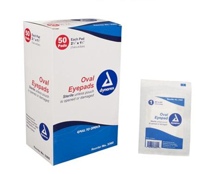 Eye Pad, Oval, Sterile - 600 / Case