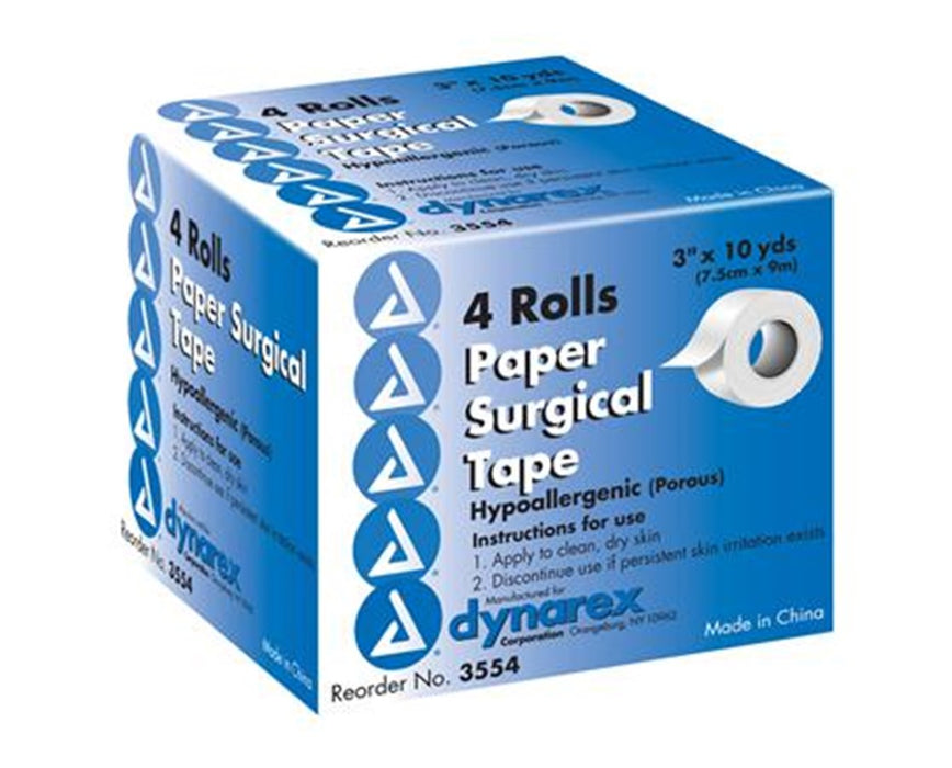 Surgical Tape, Paper 3" x 10 Yds - 48 Total (4/bx, 12 bx/case)