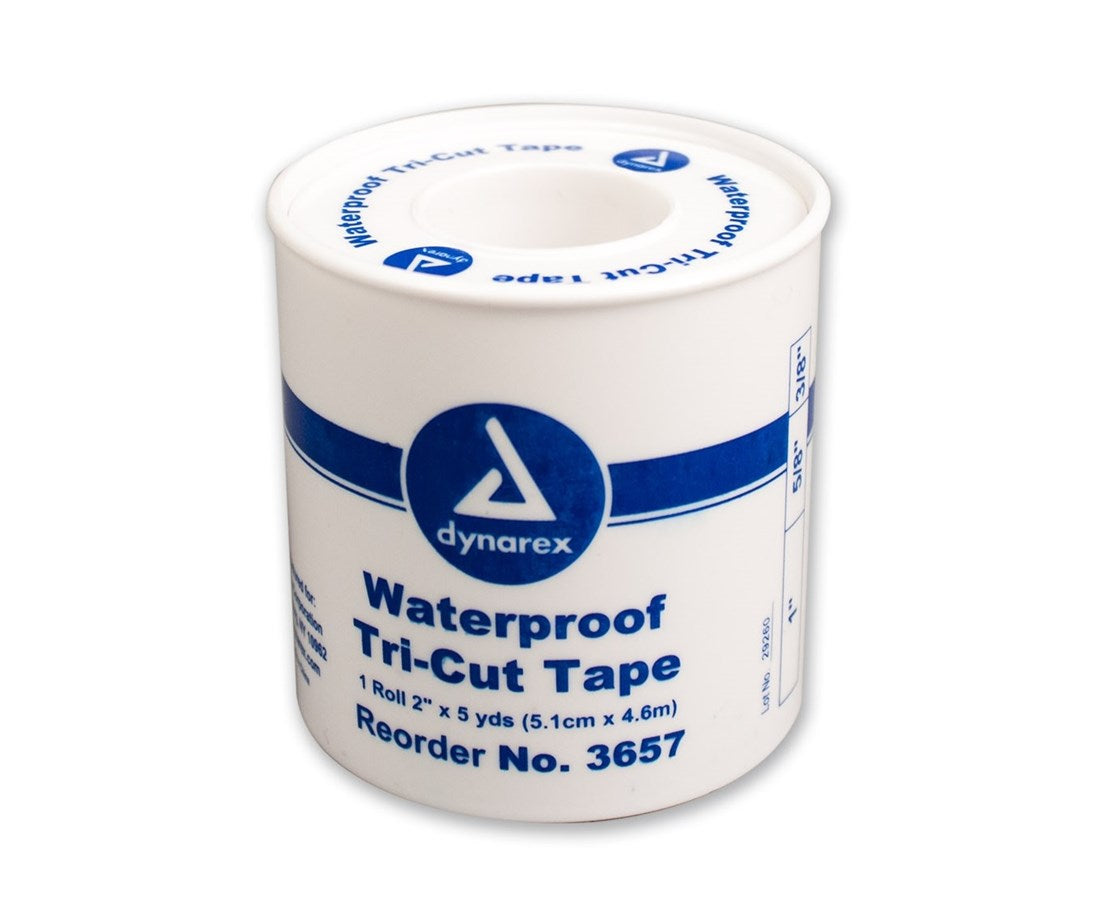 Dynarex Waterproof Adhesive Tape 1/2 x 2 1/2 yds, 500/Case