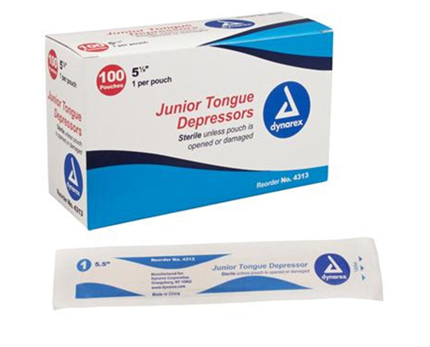 Tongue Depressor Sterile Junior 5 1/2"