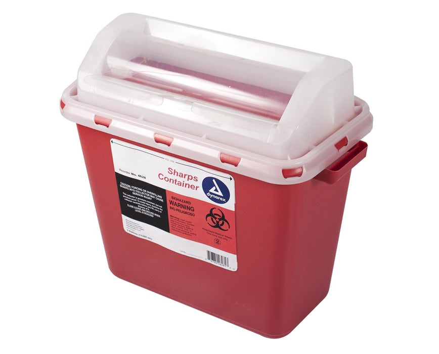 Mailbox Lid Biohazard Sharps Disposal Container - 3 gal, 12 / Case
