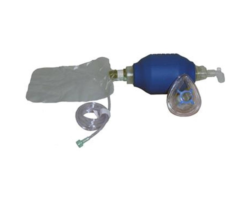 MPR Manual Pulmonary Resuscitator Bags Adult Medium Mask - 6/Cs