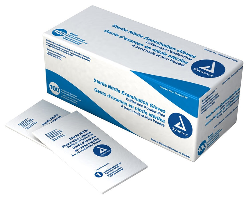 Sterile Nitrile Exam Gloves - Small, Pairs, 400 / Case