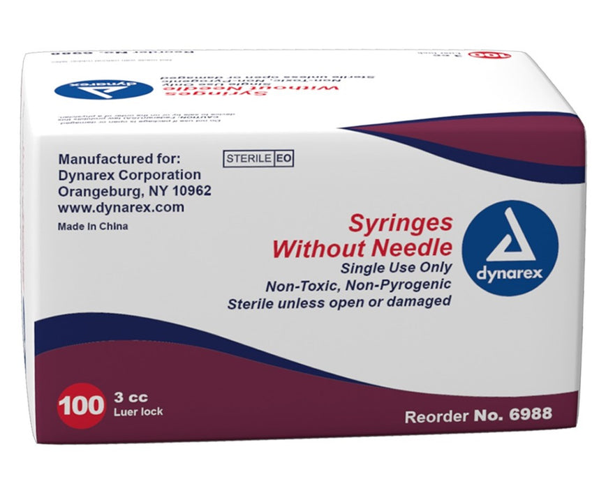 1 cc, Luer Slip Syringes, 1000 / Case