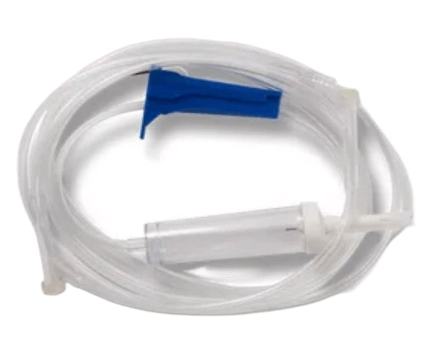 IV Administration Set (Sterile), 20 Drops/mL, 100", 1 Injection Site w/Micron Filter - 50/Cs
