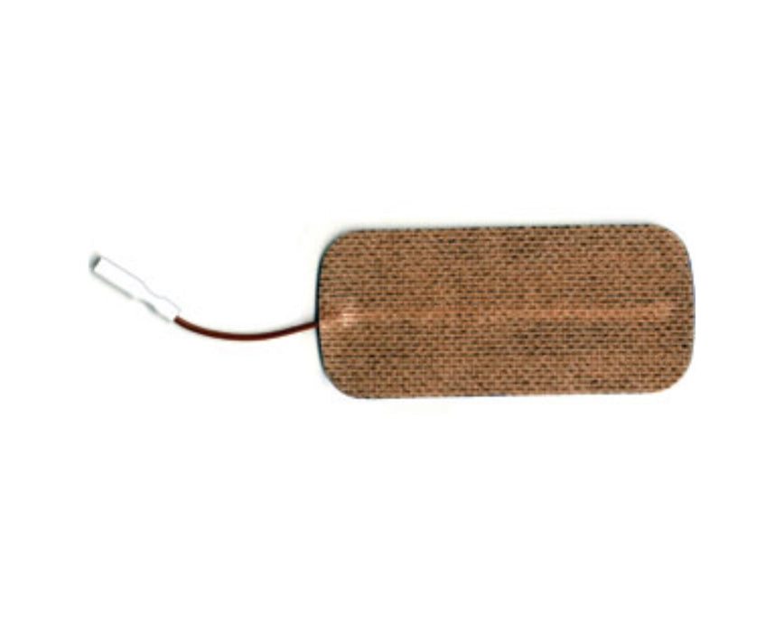Dynaflex Brown Fabric Electrodes, 40/case - 1.5" x 3.5", Rectangle