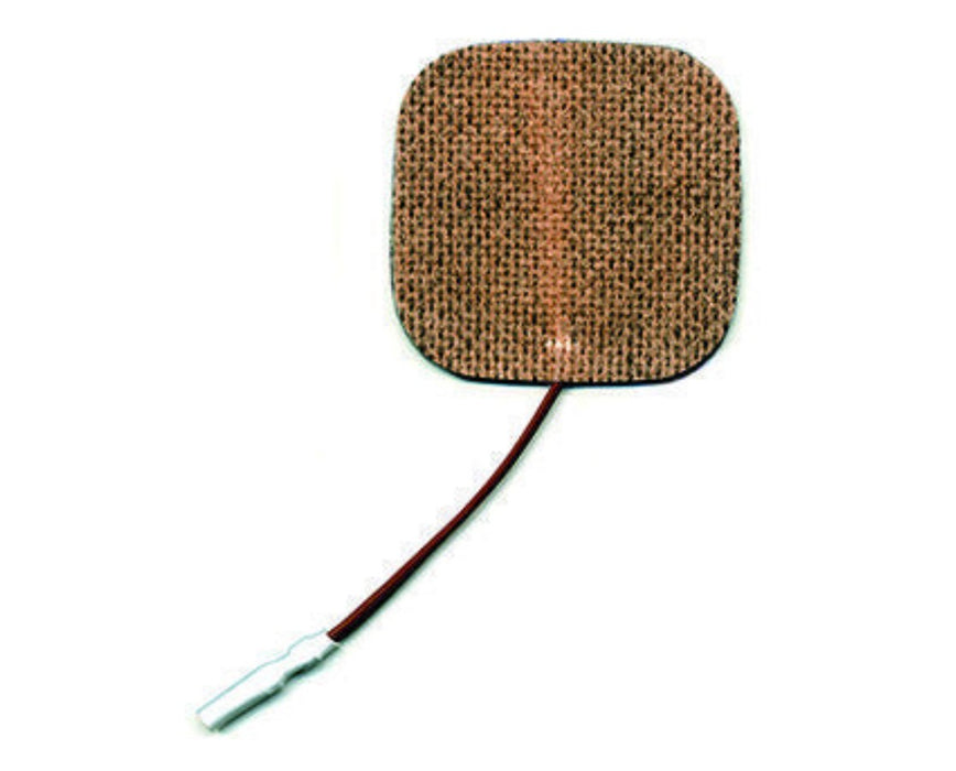 Dynaflex Brown Fabric Electrodes, 40/case - 2" x 2", Square