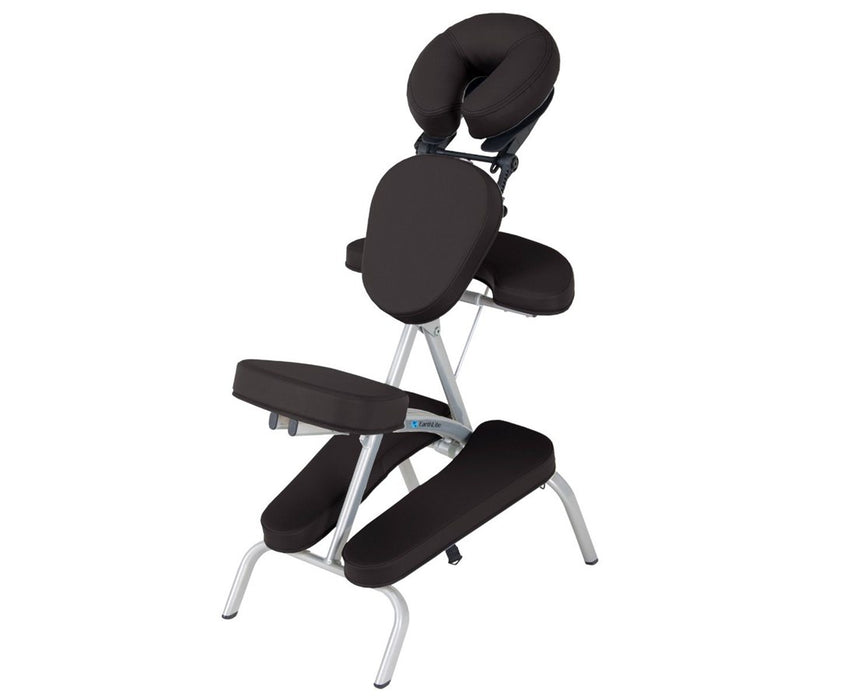 Vortex Massage Chair / Table w/ Adjustable Back [Black Upholstery]
