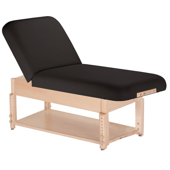 Sedona Spa Bariatric Hi-Lo Massage Table w/ Adjustable Backrest & Shelf [Black Upholstery]