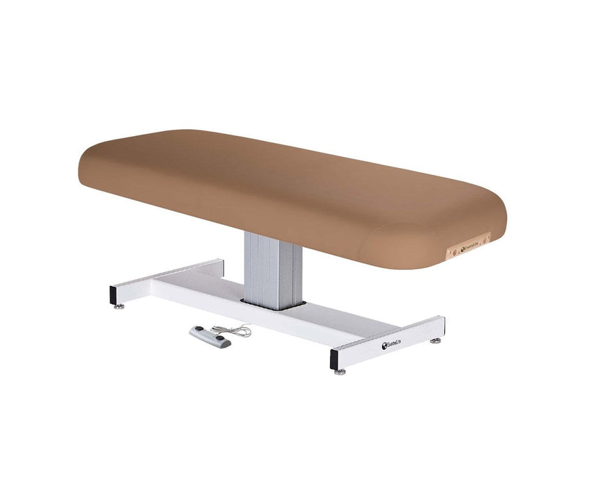 Everest Pedestal Bariatric Power Hi-Lo Massage Table w/ Flat Top. 28" Wide [Mystic Blue Upholstery]