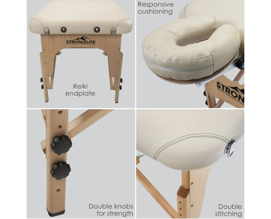 Stronglite Shasta Massage Table Foldable w/ Adjustable Back