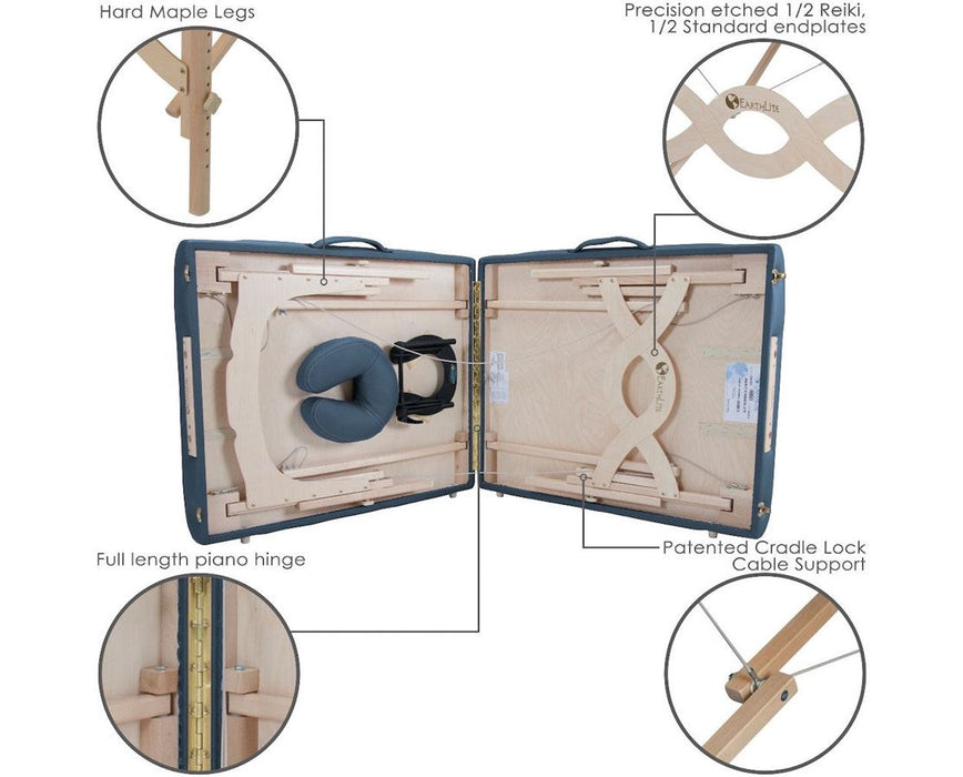 Avalon XD Bariatric Foldable Massage Table w/ Adjustable Backrest