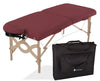 Avalon XD Bariatric Foldable Massage Table. Flat Top [Burgundy Upholstery]