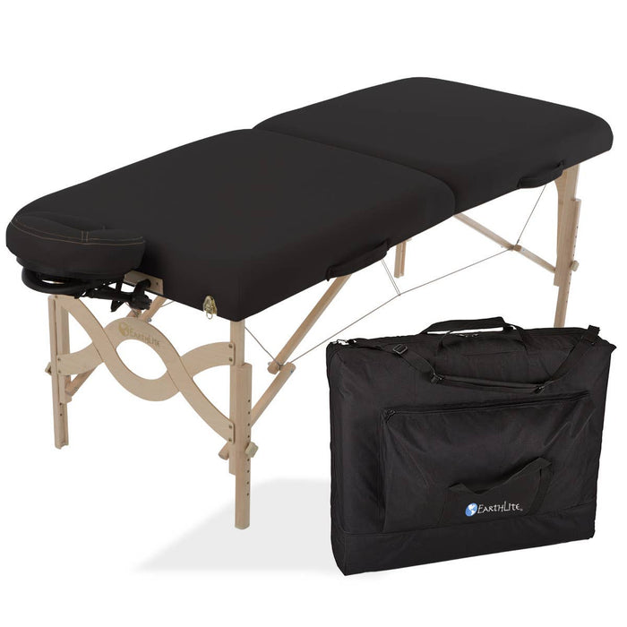 Avalon XD Bariatric Foldable Massage Table. Flat Top [Black Upholstery]