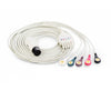 ECG Cable w/ Leadwires for M Series Patient Monitor. 3-lead, Grabber