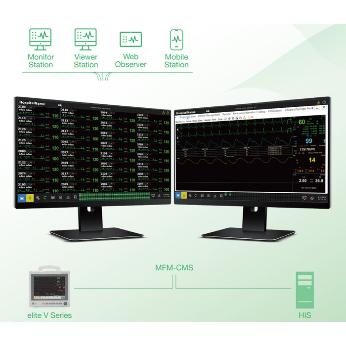 Elite V5, V6, V8 Modular Vital Signs Patient Monitor