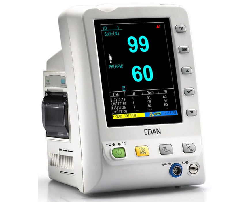 M3 Spot Vital Signs Monitor w/ Edan Oral Temperature Kit & Printer