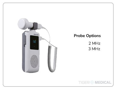 SD3 Ultrasonic Pocket Fetal Obstetric Doppler w/ OLED Display & Carry Case