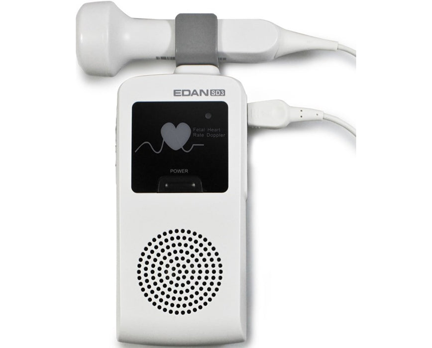 SD3 Lite Ultrasonic Pocket Fetal Obstetric Doppler - 2MHz Probe w/ Carry Case