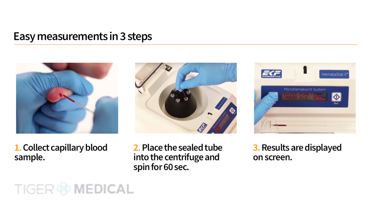HemataStat II Hematocrit Blood Analyzer Centrifuge