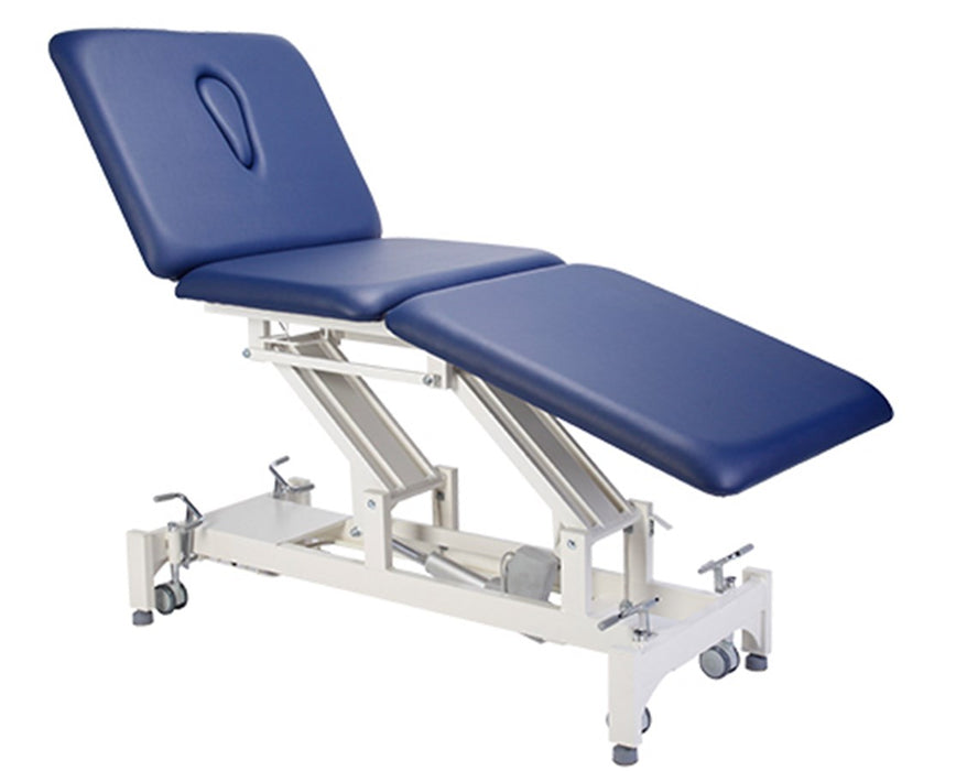 Bariatric Power Hi-Lo Rehab Therapy Table w/ Adjustable Back [Grey Upholstery]