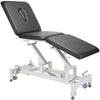 Trio Power Hi-Lo Physical Therapy / Treatment Table w/ Adjustable Back, Drop Section & Casters [Black Upholstery]