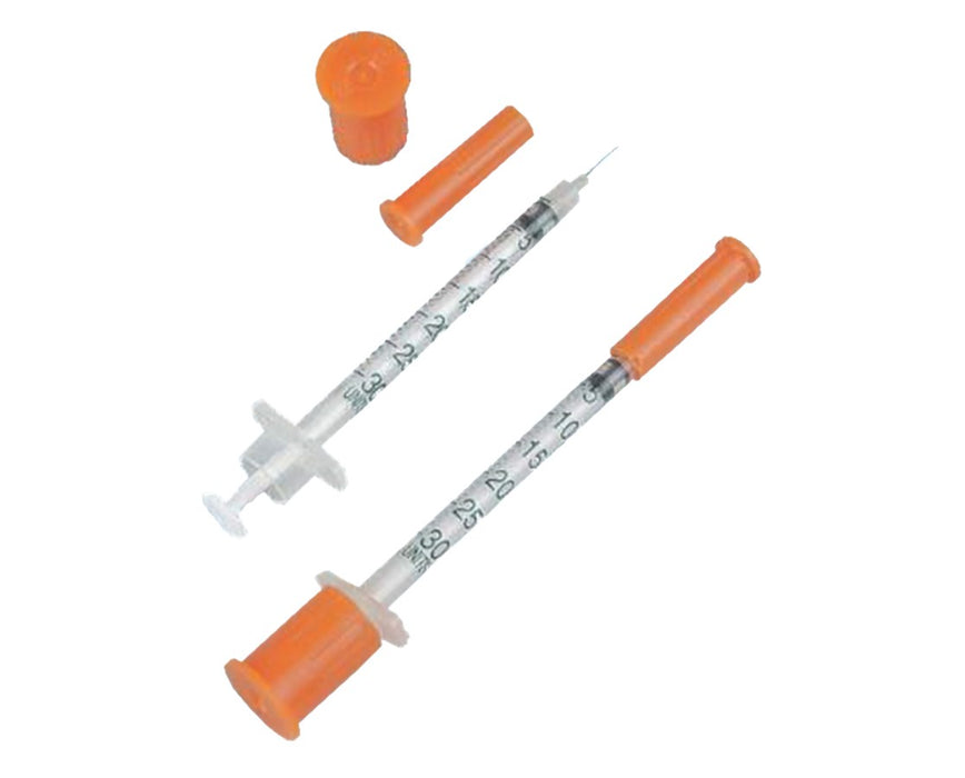 0.3cc Lo-Dose Insulin Syringe, U-100 30G x 5/16" - 100/Box