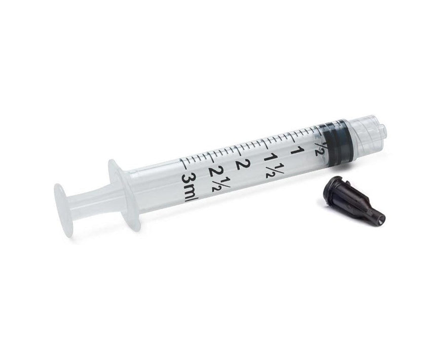 3cc Luer Lock w/ Cap Syringe (100/box)