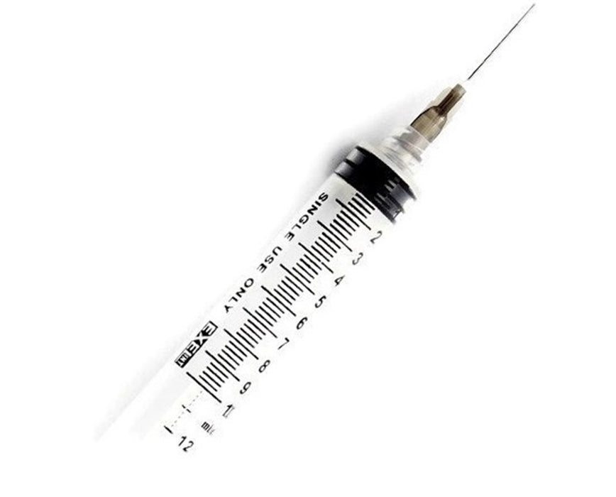 10-12cc Syringe - Needle Combination Luer - Lock Tip
