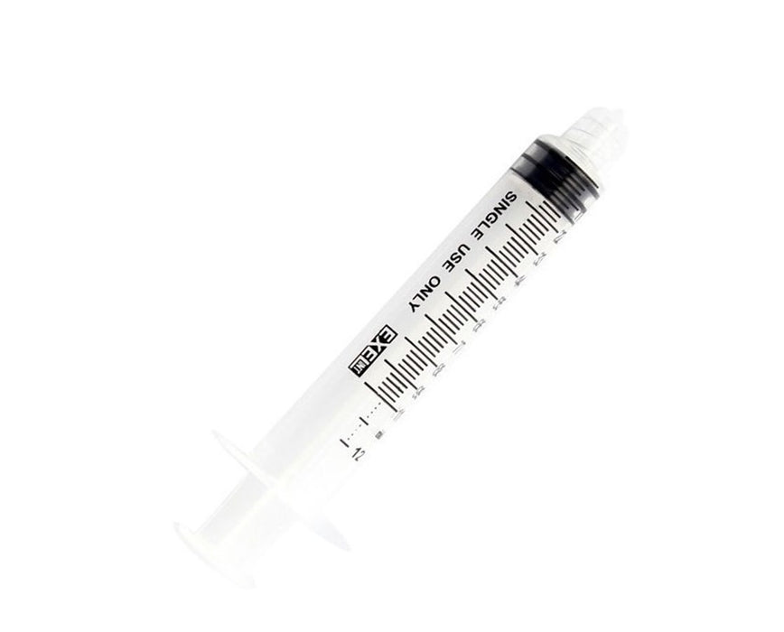 10-12cc Sterile Luer Lock w/ Cap Syringe (100/box)
