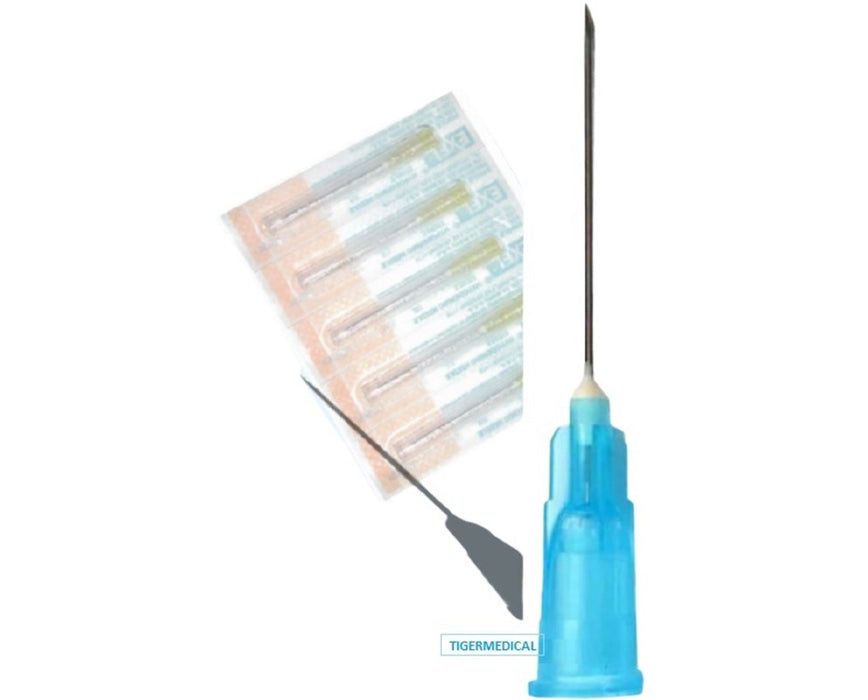Specialty Use Hypodermic Needles (Regular Bevel), 23G x 1 1/2" Blue - 100/Box